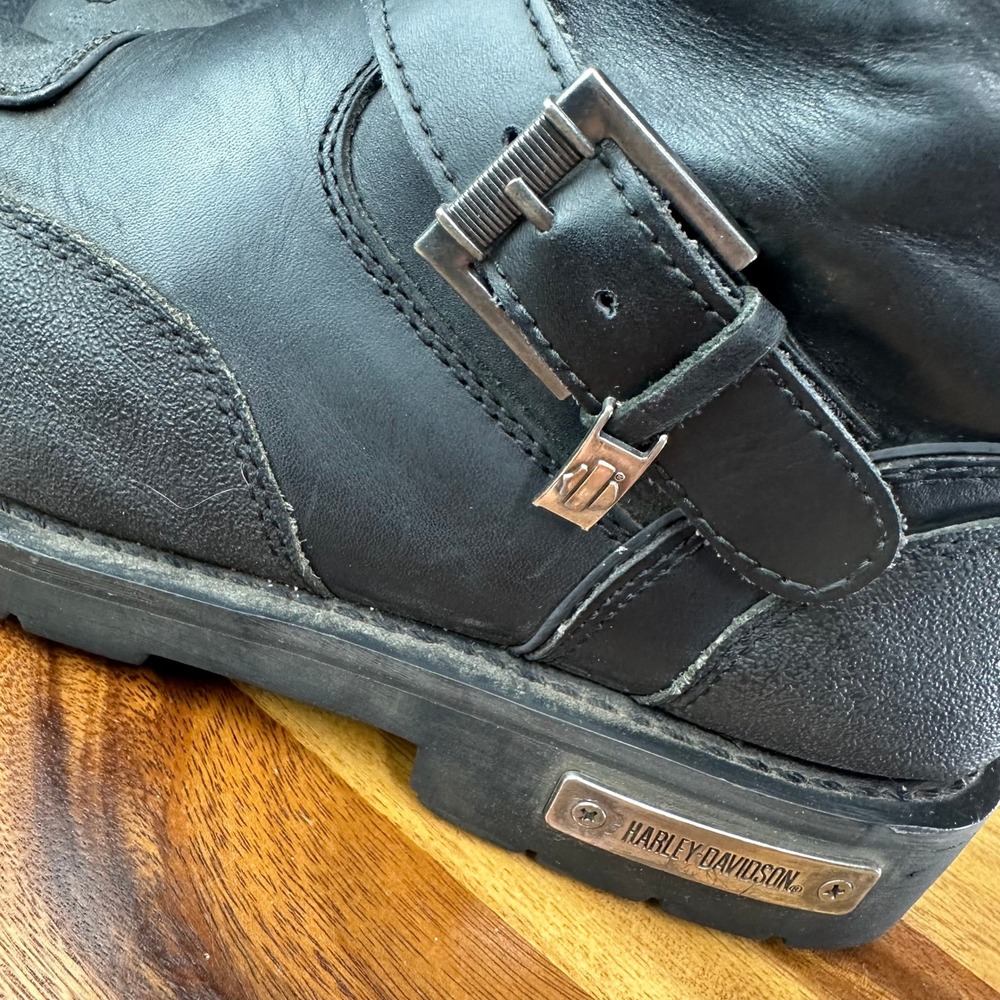 Harley-Davidson Men's 13 Shift Engineer Zip Black 9-Inch Motorcycle Boots D95115 - Picture 10 of 15